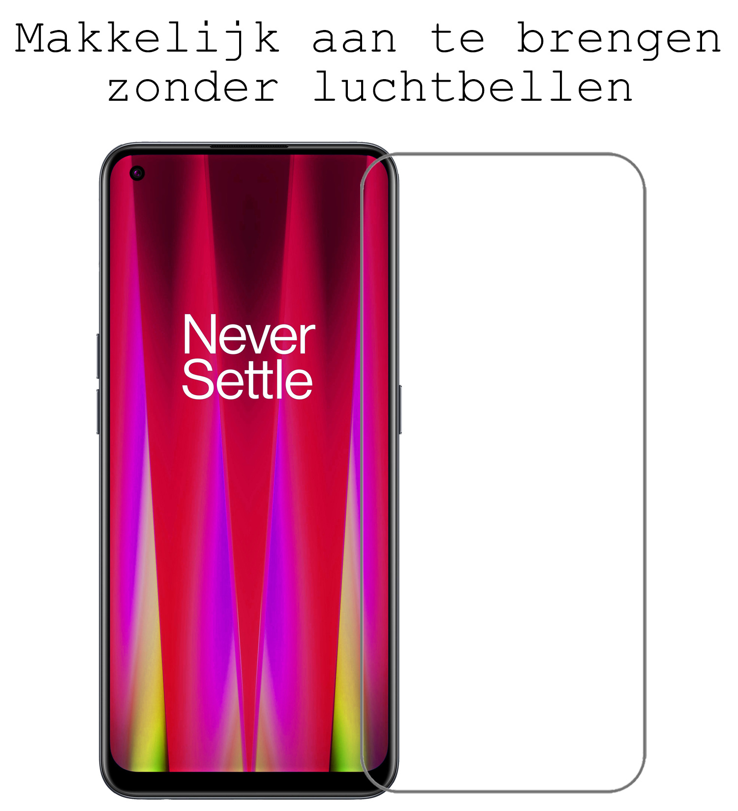 BASEY. OnePlus Nord CE 2 Screenprotector Tempered Glass - OnePlus Nord CE 2 Beschermglas Screen Protector Glas - 2 Stuks