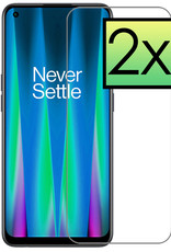 NoXx Screenprotector Geschikt voor OnePlus Nord CE 2 Screenprotector Tempered Glass Gehard Glas Beschermglas - 2x