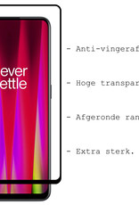 BASEY. Screenprotector Geschikt voor OnePlus Nord CE 2 Screenprotector Beschermglas Full Cover - Screenprotector Geschikt voor OnePlus Nord CE 2 Screen Protector Full Cover