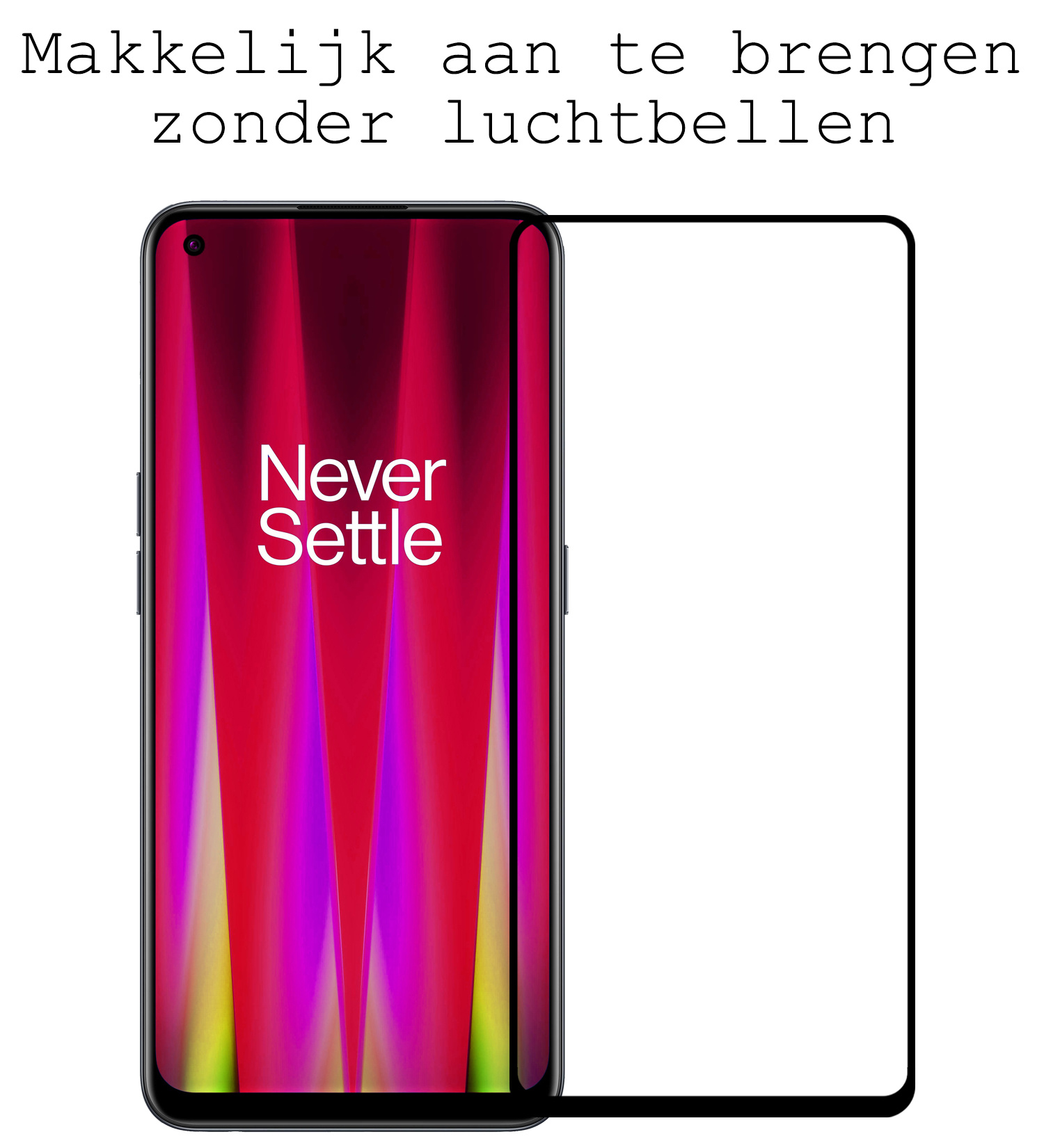 BASEY. Screenprotector Geschikt voor OnePlus Nord CE 2 Screenprotector Beschermglas Full Cover - Screenprotector Geschikt voor OnePlus Nord CE 2 Screen Protector Full Cover