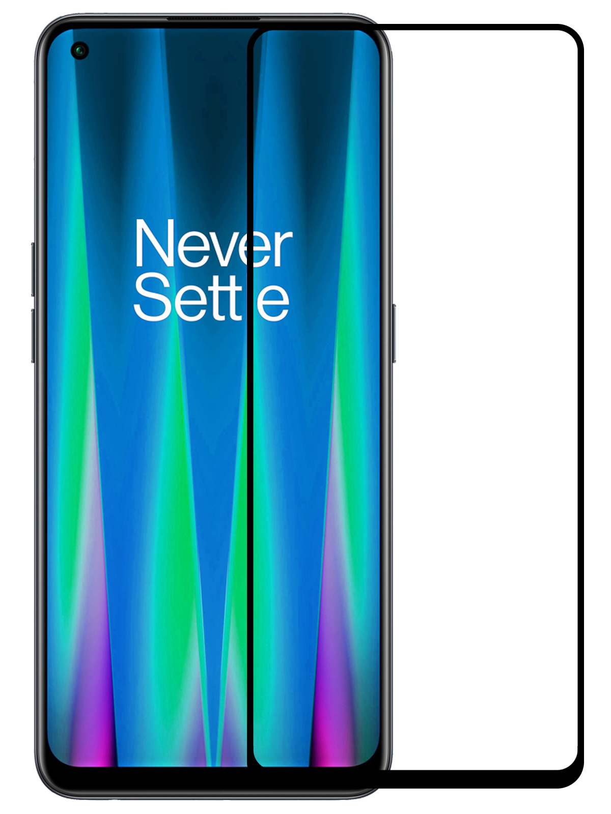 NoXx Screenprotector Geschikt voor OnePlus Nord CE 2 Screenprotector Tempered Glass Gehard Glas Full Cover