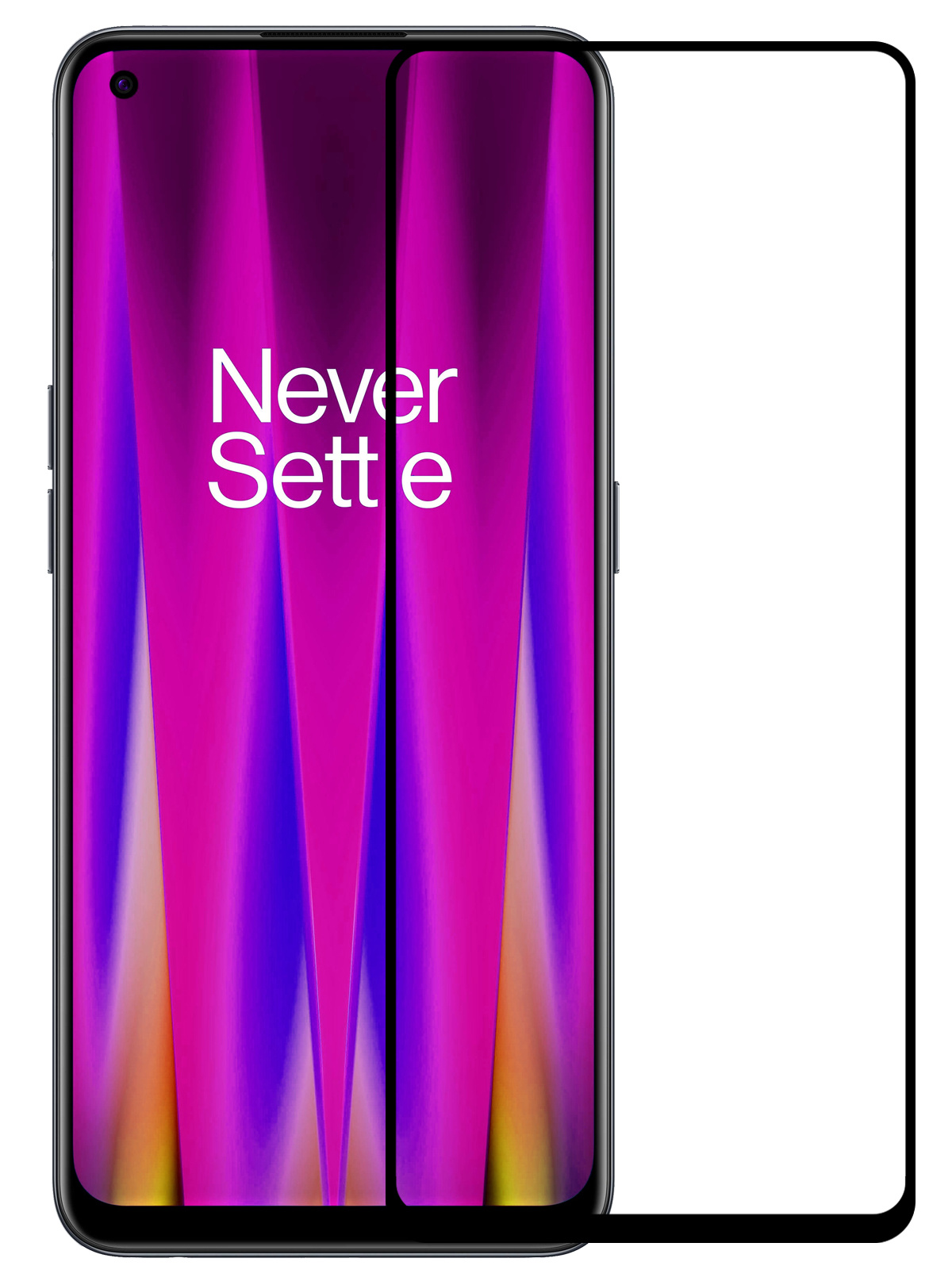 Nomfy Screenprotector Geschikt voor OnePlus Nord CE 2 Screenprotector Bescherm Glas - Screenprotector Geschikt voor OnePlus Nord CE 2 Screen Protector Tempered Glass Full Screen Full Cover