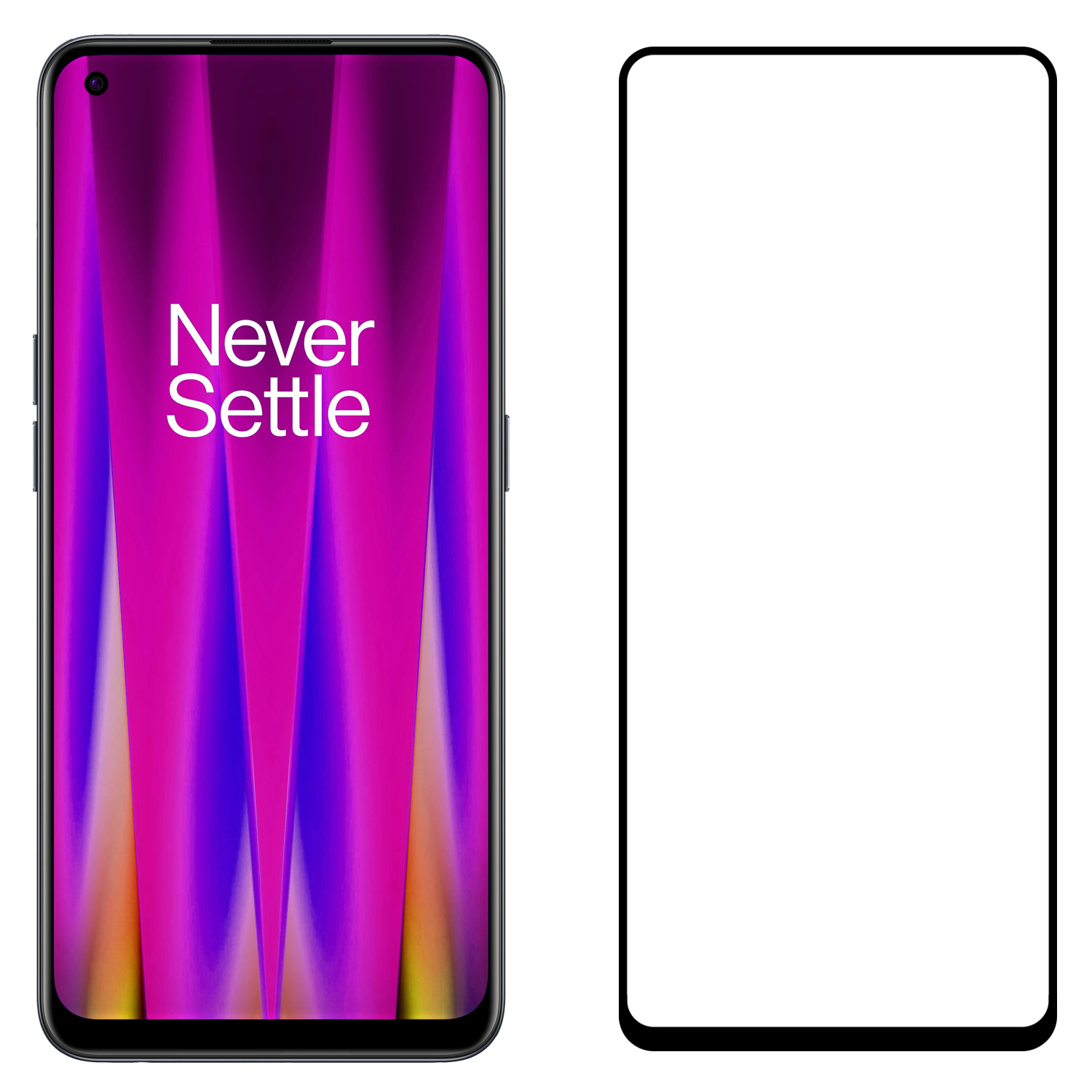 Nomfy Screenprotector Geschikt voor OnePlus Nord CE 2 Screenprotector Bescherm Glas - Screenprotector Geschikt voor OnePlus Nord CE 2 Screen Protector Tempered Glass Full Screen Full Cover