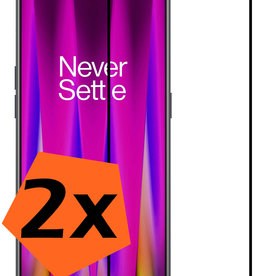 Nomfy Nomfy OnePlus Nord CE 2 Screenprotector Glas Full Cover - 2 PACK