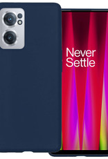 BASEY. Hoes Geschikt voor OnePlus Nord CE 2 Hoesje Siliconen Back Cover Case - Hoesje Geschikt voor OnePlus Nord CE 2 Hoes Cover Hoesje - Donkerblauw