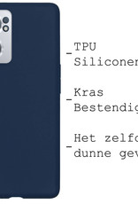 BASEY. Hoes Geschikt voor OnePlus Nord CE 2 Hoesje Siliconen Back Cover Case - Hoesje Geschikt voor OnePlus Nord CE 2 Hoes Cover Hoesje - Donkerblauw