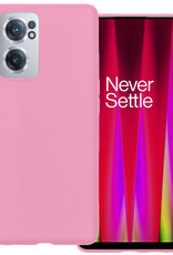 BASEY. Hoes Geschikt voor OnePlus Nord CE 2 Hoesje Siliconen Back Cover Case - Hoesje Geschikt voor OnePlus Nord CE 2 Hoes Cover Hoesje - Lichtroze