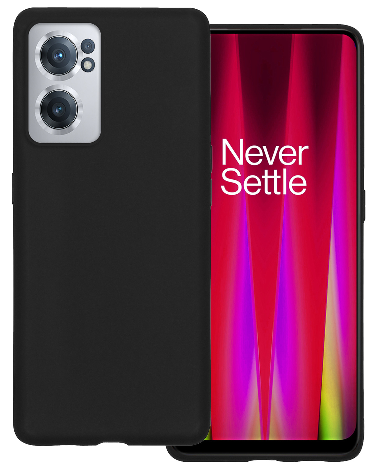 BASEY. Hoes Geschikt voor OnePlus Nord CE 2 Hoesje Siliconen Back Cover Case - Hoesje Geschikt voor OnePlus Nord CE 2 Hoes Cover Hoesje - Zwart