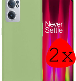 BASEY. BASEY. OnePlus Nord CE 2 Hoesje Siliconen - Groen - 2 PACK