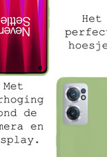 BASEY. Hoes Geschikt voor OnePlus Nord CE 2 Hoesje Siliconen Back Cover Case - Hoesje Geschikt voor OnePlus Nord CE 2 Hoes Cover Hoesje - Groen - 2 Stuks
