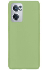 BASEY. Hoes Geschikt voor OnePlus Nord CE 2 Hoesje Siliconen Back Cover Case - Hoesje Geschikt voor OnePlus Nord CE 2 Hoes Cover Hoesje - Groen - 2 Stuks