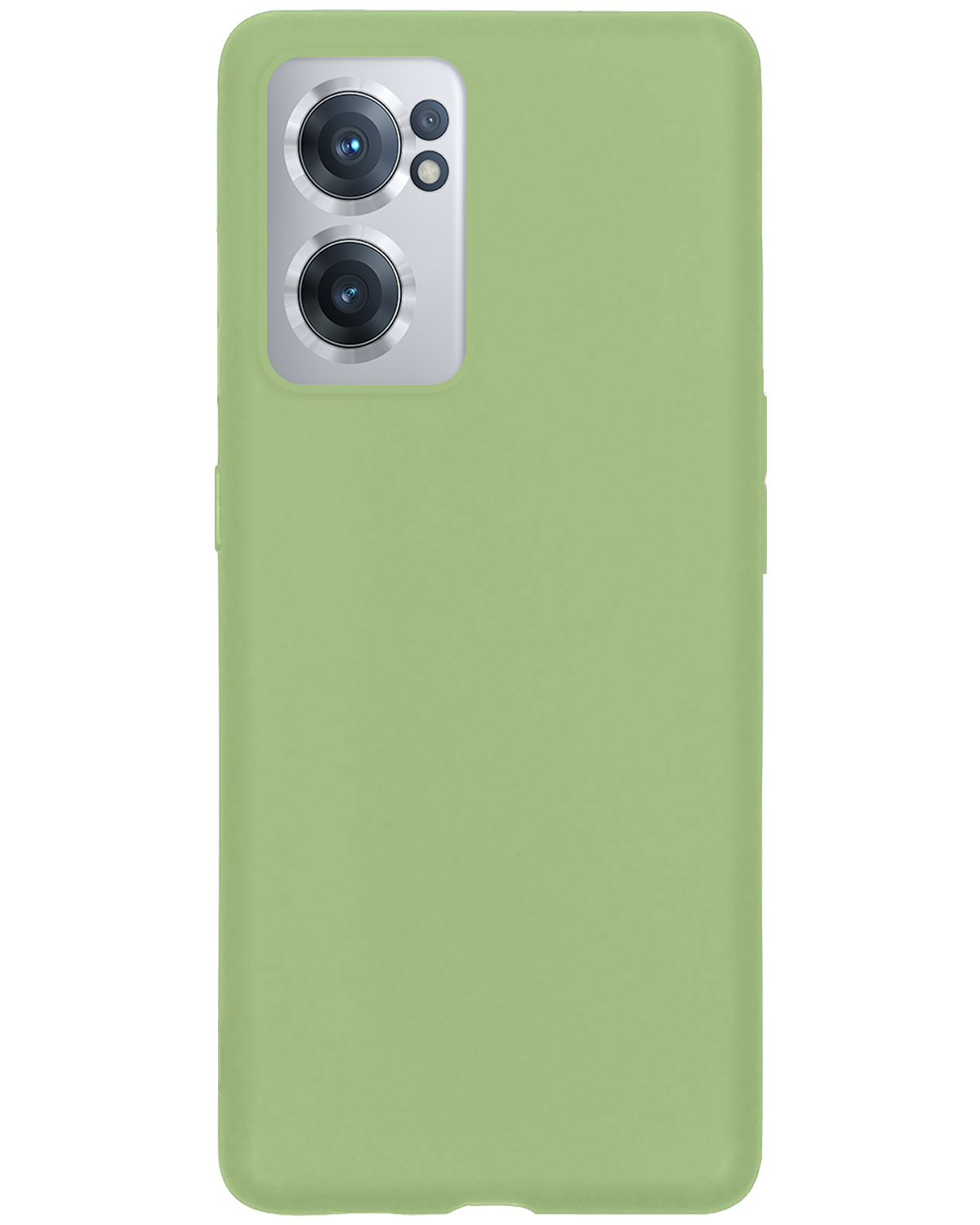 BASEY. Hoes Geschikt voor OnePlus Nord CE 2 Hoesje Siliconen Back Cover Case - Hoesje Geschikt voor OnePlus Nord CE 2 Hoes Cover Hoesje - Groen - 2 Stuks