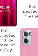 BASEY. Hoes Geschikt voor OnePlus Nord CE 2 Hoesje Siliconen Back Cover Case - Hoesje Geschikt voor OnePlus Nord CE 2 Hoes Cover Hoesje - Lichtroze - 2 Stuks