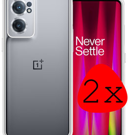 BASEY. BASEY. OnePlus Nord CE 2 Hoesje Siliconen - Transparant - 2 PACK