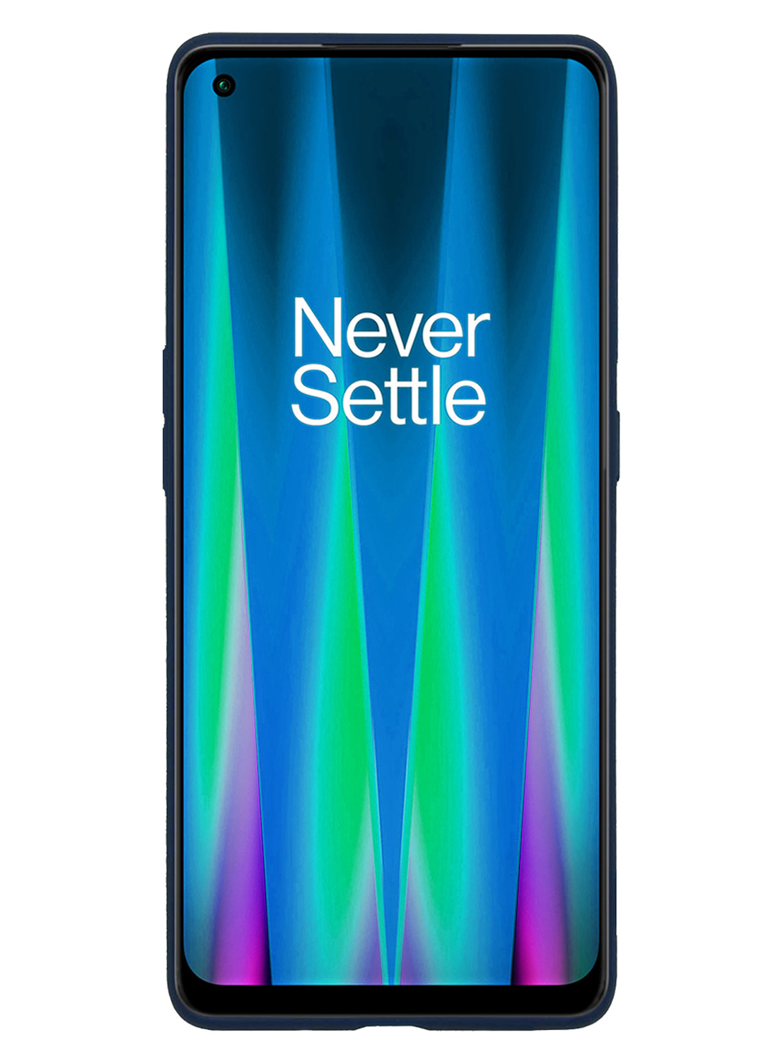 NoXx Hoes Geschikt voor OnePlus Nord CE 2 Hoesje Cover Siliconen Back Case Hoes - Donkerblauw