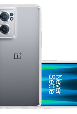 NoXx Hoes Geschikt voor OnePlus Nord CE 2 Hoesje Cover Siliconen Back Case Hoes - Transparant