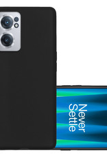 NoXx Hoes Geschikt voor OnePlus Nord CE 2 Hoesje Cover Siliconen Back Case Hoes - Zwart