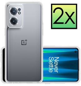NoXx NoXx OnePlus Nord CE 2 Hoesje Siliconen - Transparant - 2 PACK