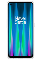 NoXx Hoes Geschikt voor OnePlus Nord CE 2 Hoesje Cover Siliconen Back Case Hoes - Transparant - 2x
