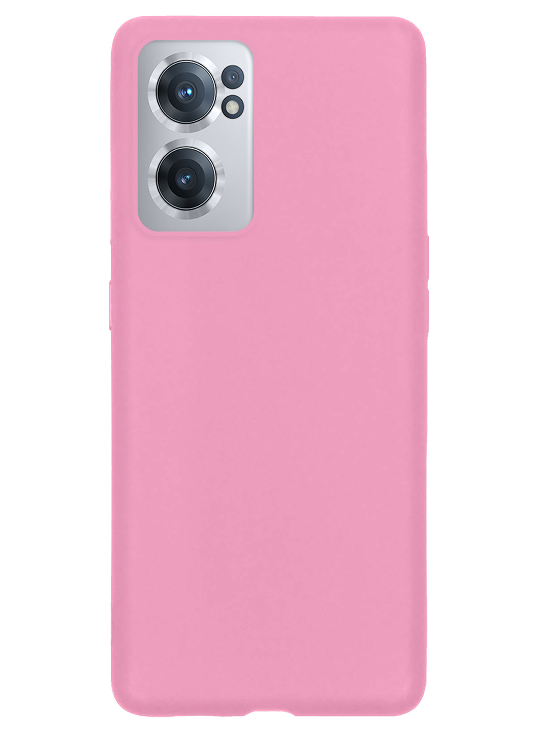 Nomfy Hoesje Geschikt voor OnePlus Nord CE 2 Hoesje Siliconen Cover Case - Hoes Geschikt voor OnePlus Nord CE 2 Hoes Back Case - Lichtroze