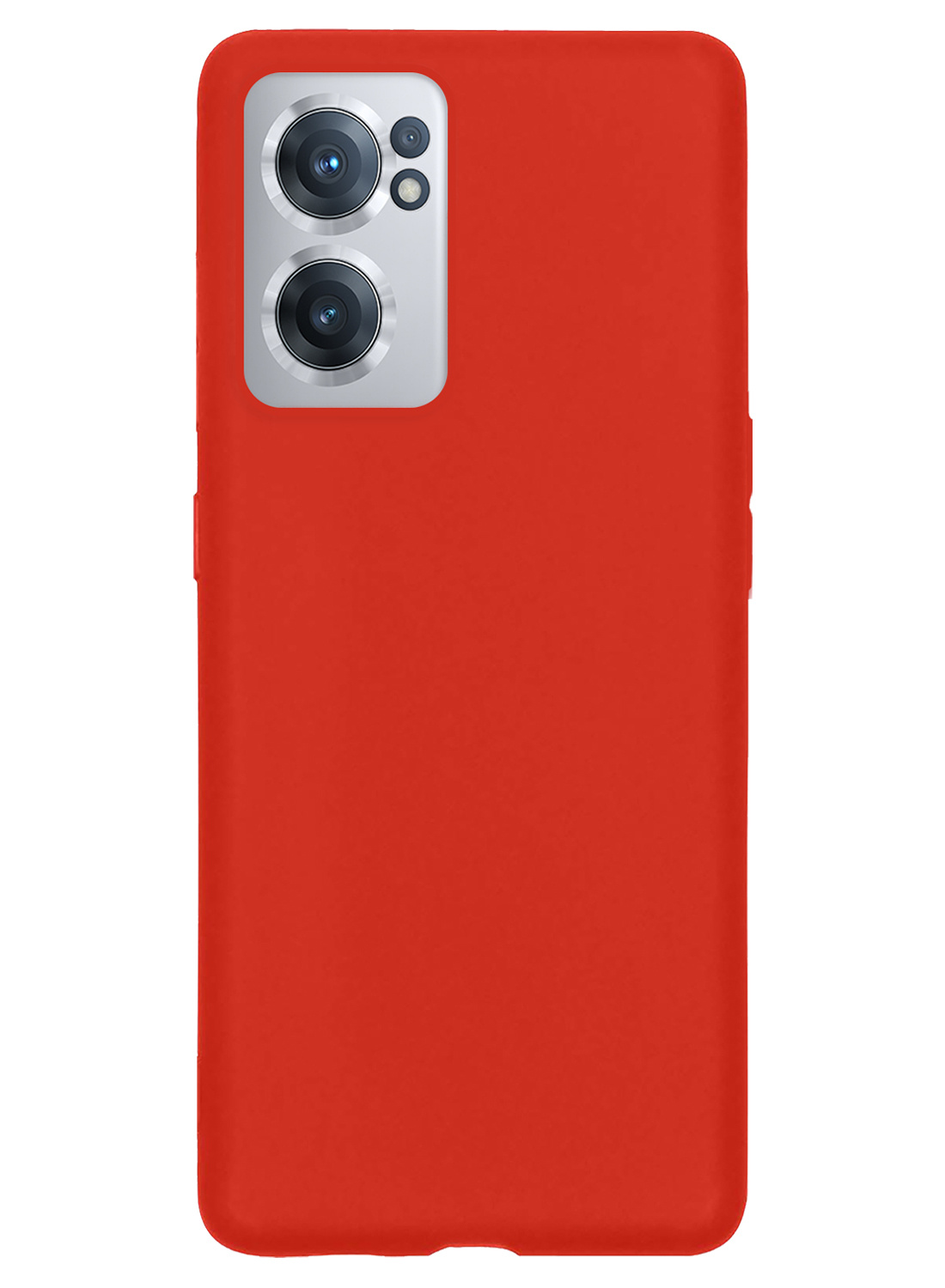 Nomfy Hoesje Geschikt voor OnePlus Nord CE 2 Hoesje Siliconen Cover Case - Hoes Geschikt voor OnePlus Nord CE 2 Hoes Back Case - Rood