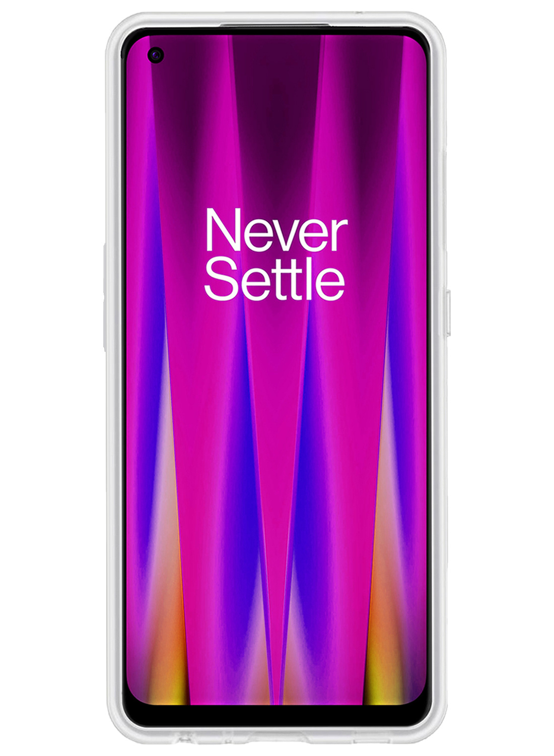 Nomfy Hoesje Geschikt voor OnePlus Nord CE 2 Hoesje Siliconen Cover Case - Hoes Geschikt voor OnePlus Nord CE 2 Hoes Back Case - 2-PACK - Transparant