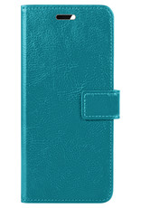 BASEY. OnePlus Nord CE 2 Hoesje Bookcase Hoes Flip Case Book Cover - OnePlus Nord CE 2 Hoes Book Case Hoesje - Turquoise