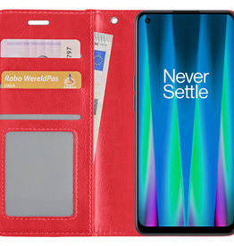 NoXx NoXx OnePlus Nord CE 2 Hoesje Bookcase - Rood