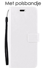 NoXx Hoes Geschikt voor OnePlus Nord CE 2 Hoesje Book Case Hoes Flip Cover Wallet Bookcase - Wit