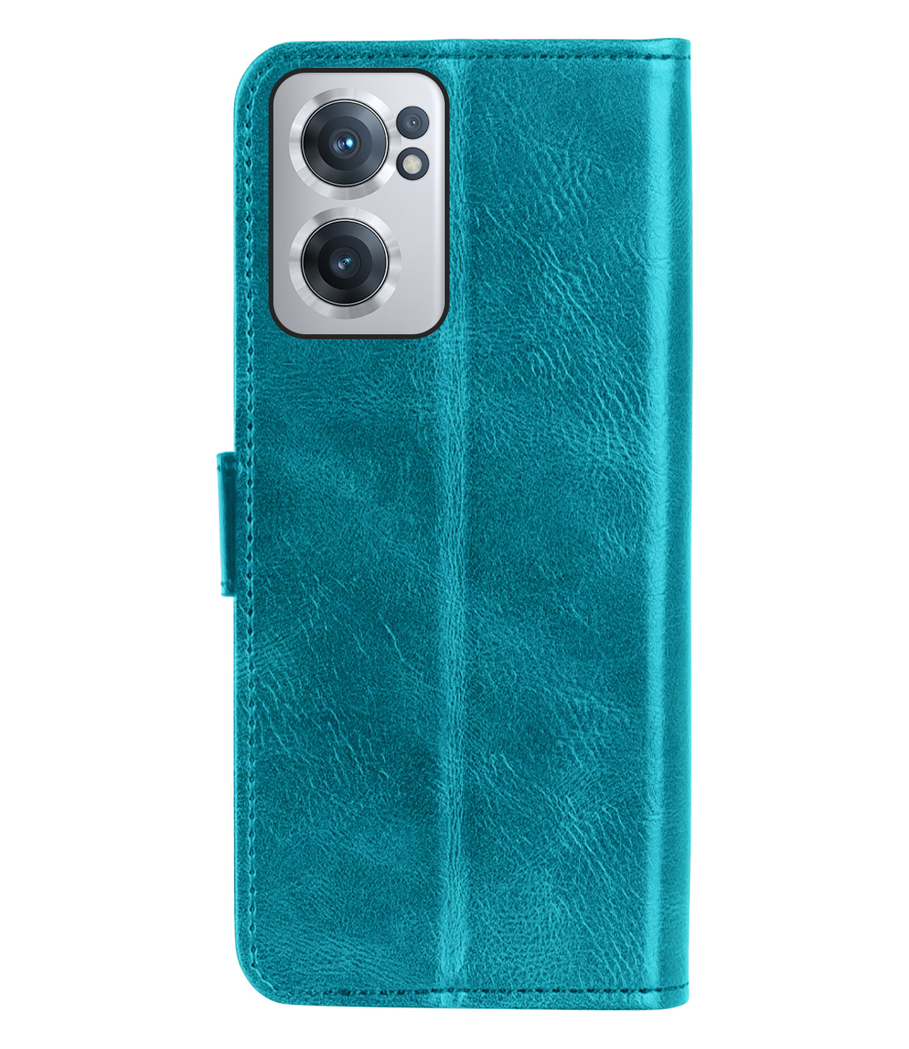 Nomfy OnePlus Nord CE 2 Hoes Bookcase Flipcase Book Cover - OnePlus Nord CE 2 Hoesje Book Case - Turquoise