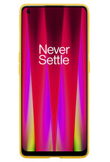 BASEY. Hoes Geschikt voor OnePlus Nord CE 2 Hoesje Siliconen Back Cover Case Met Screenprotector - Hoesje Geschikt voor OnePlus Nord CE 2 Hoes Cover Hoesje - Geel