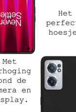 BASEY. Hoes Geschikt voor OnePlus Nord CE 2 Hoesje Siliconen Back Cover Case Met Screenprotector - Hoesje Geschikt voor OnePlus Nord CE 2 Hoes Cover Hoesje - Zwart