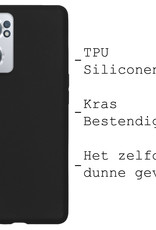 BASEY. Hoes Geschikt voor OnePlus Nord CE 2 Hoesje Siliconen Back Cover Case Met 2x Screenprotector - Hoesje Geschikt voor OnePlus Nord CE 2 Hoes Cover Hoesje - Zwart