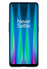 NoXx Hoes Geschikt voor OnePlus Nord CE 2 Hoesje Cover Siliconen Back Case Hoes Met Screenprotector - Donkerblauw