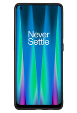 NoXx Hoes Geschikt voor OnePlus Nord CE 2 Hoesje Cover Siliconen Back Case Hoes Met Screenprotector - Zwart