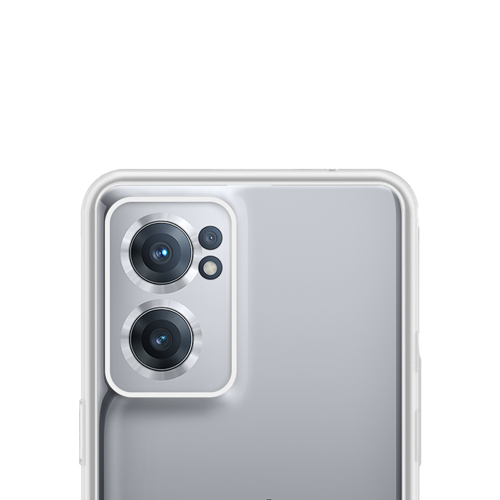 NoXx Hoes Geschikt voor OnePlus Nord CE 2 Hoesje Cover Siliconen Back Case Hoes Met 2x Screenprotector - Transparant