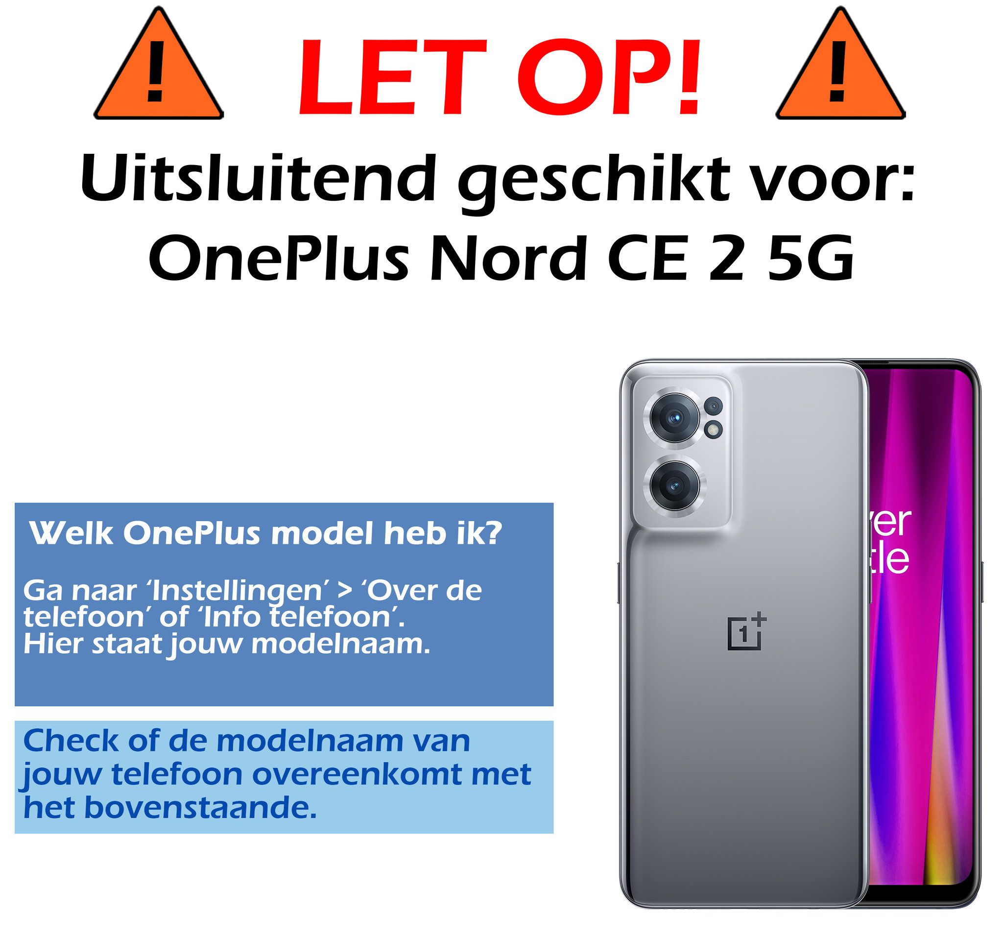 Nomfy Hoesje Geschikt voor OnePlus Nord CE 2 Hoesje Siliconen Cover Case Met Screenprotector - Hoes Geschikt voor OnePlus Nord CE 2 Hoes Back Case - Rood