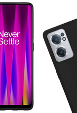 Nomfy Hoesje Geschikt voor OnePlus Nord CE 2 Hoesje Siliconen Cover Case Met Screenprotector - Hoes Geschikt voor OnePlus Nord CE 2 Hoes Back Case - Zwart