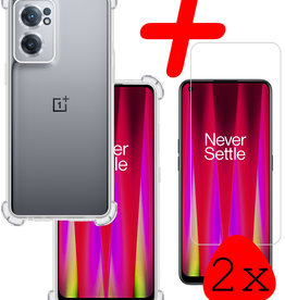 BASEY. BASEY. OnePlus Nord CE 2 Hoesje Shockproof Met 2x Screenprotector