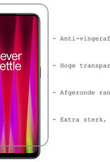 BASEY. Hoes Geschikt voor OnePlus Nord CE 2 Hoesje Siliconen Back Cover Case Met Screenprotector - Hoesje Geschikt voor OnePlus Nord CE 2 Hoes Cover Hoesje - Transparant