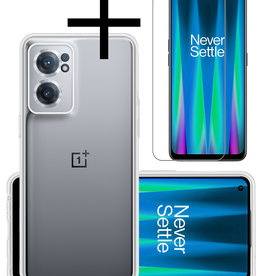 NoXx NoXx OnePlus Nord CE 2 Hoesje Siliconen Met Screenprotector - Transparant