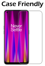 Nomfy Hoesje Geschikt voor OnePlus Nord CE 2 Hoesje Siliconen Cover Case Met Screenprotector - Hoes Geschikt voor OnePlus Nord CE 2 Hoes Back Case - Donkerblauw