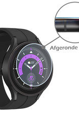 Nomfy Screenprotector Geschikt voor Samsung Watch 5 Pro 45 mm Screenprotector Bescherm Glas - Screen Protector Geschikt voor Samsung Galaxy Watch 5 Pro (45 mm) Screenprotector Tempered Glass - 3 PACK