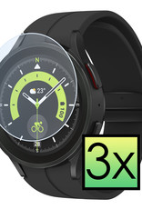 Samsung Galaxy Watch5 Pro 45 mm Screenprotector Tempered Glass Gehard Glas - 3 PACK