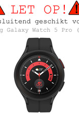 BASEY. Screenprotector Geschikt voor Samsung Watch 5 Pro 45 mm Screenprotector Tempered Glass Beschermglas - Screenprotector Geschikt voor Samsung Galaxy Watch 5 Pro (45 mm) Screen Protector - 3 Stuks