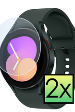 NoXx Screenprotector Geschikt voor Samsung Watch 5 Pro 44 mm Screenprotector Tempered Glass Gehard Glas - 2x
