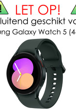 NoXx Screenprotector Geschikt voor Samsung Watch 5 44 mm Screenprotector Tempered Glass Gehard Glas