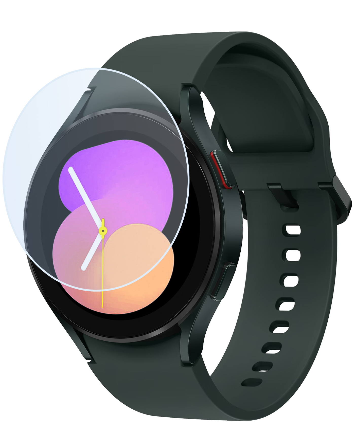 NoXx Screenprotector Geschikt voor Samsung Watch 5 44 mm Screenprotector Tempered Glass Gehard Glas