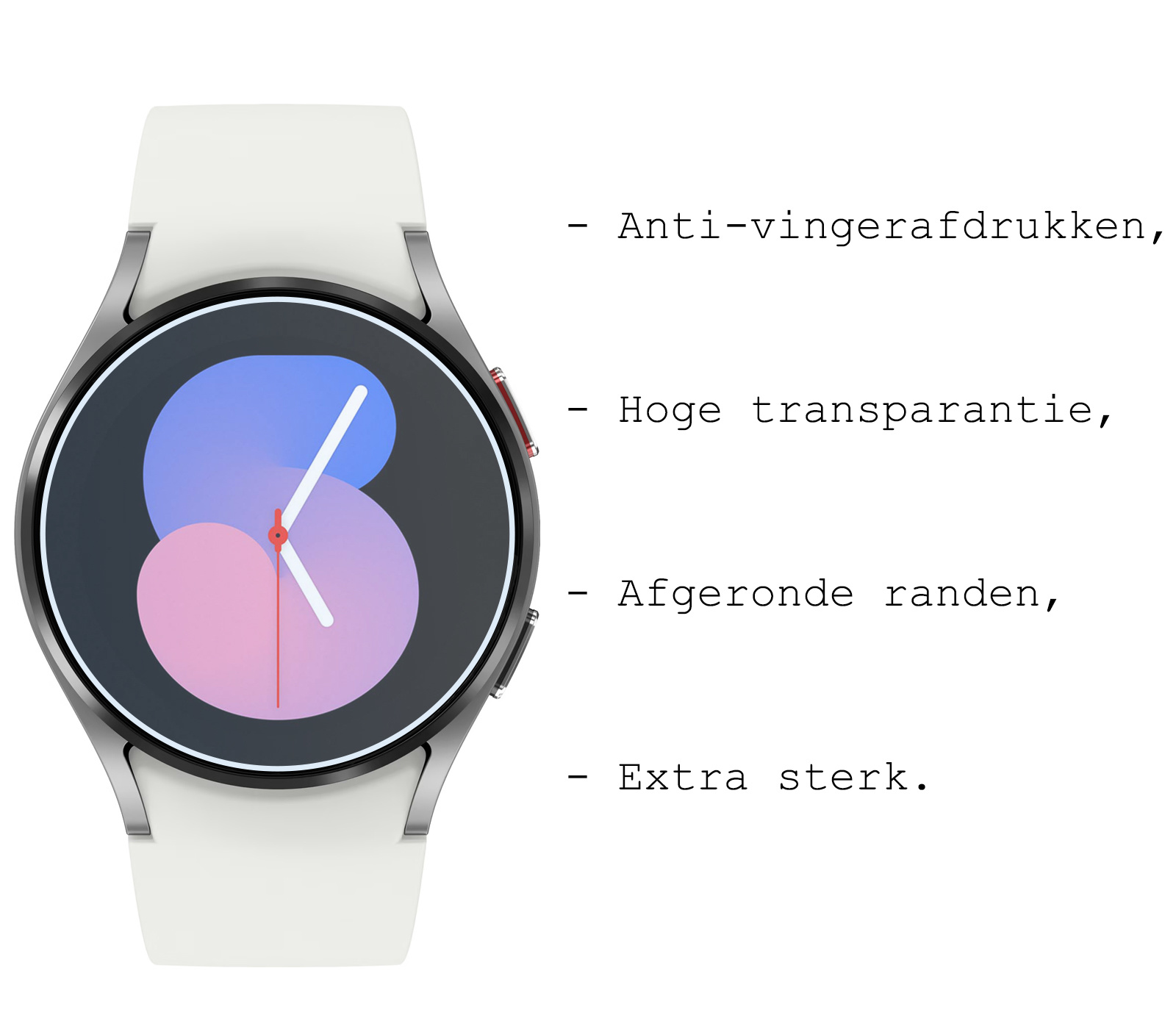 BASEY. Screenprotector Geschikt voor Samsung Watch 5 44 mm Screenprotector Tempered Glass Beschermglas - Screenprotector Geschikt voor Samsung Galaxy Watch 5 (44 mm) Screen Protector - 3 Stuks