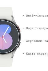 BASEY. Screenprotector Geschikt voor Samsung Watch 5 44 mm Screenprotector Tempered Glass Beschermglas - Screenprotector Geschikt voor Samsung Galaxy Watch 5 (44 mm) Screen Protector - 2 Stuks